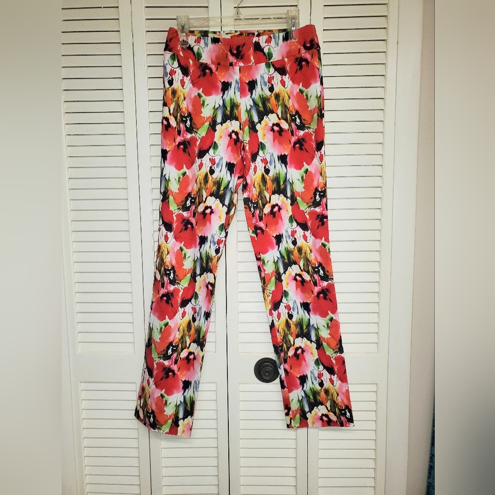 Krazy Larry Floral Women's Pants Size 10